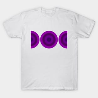 Color Study: Shades of Heliotrope Circles T-Shirt